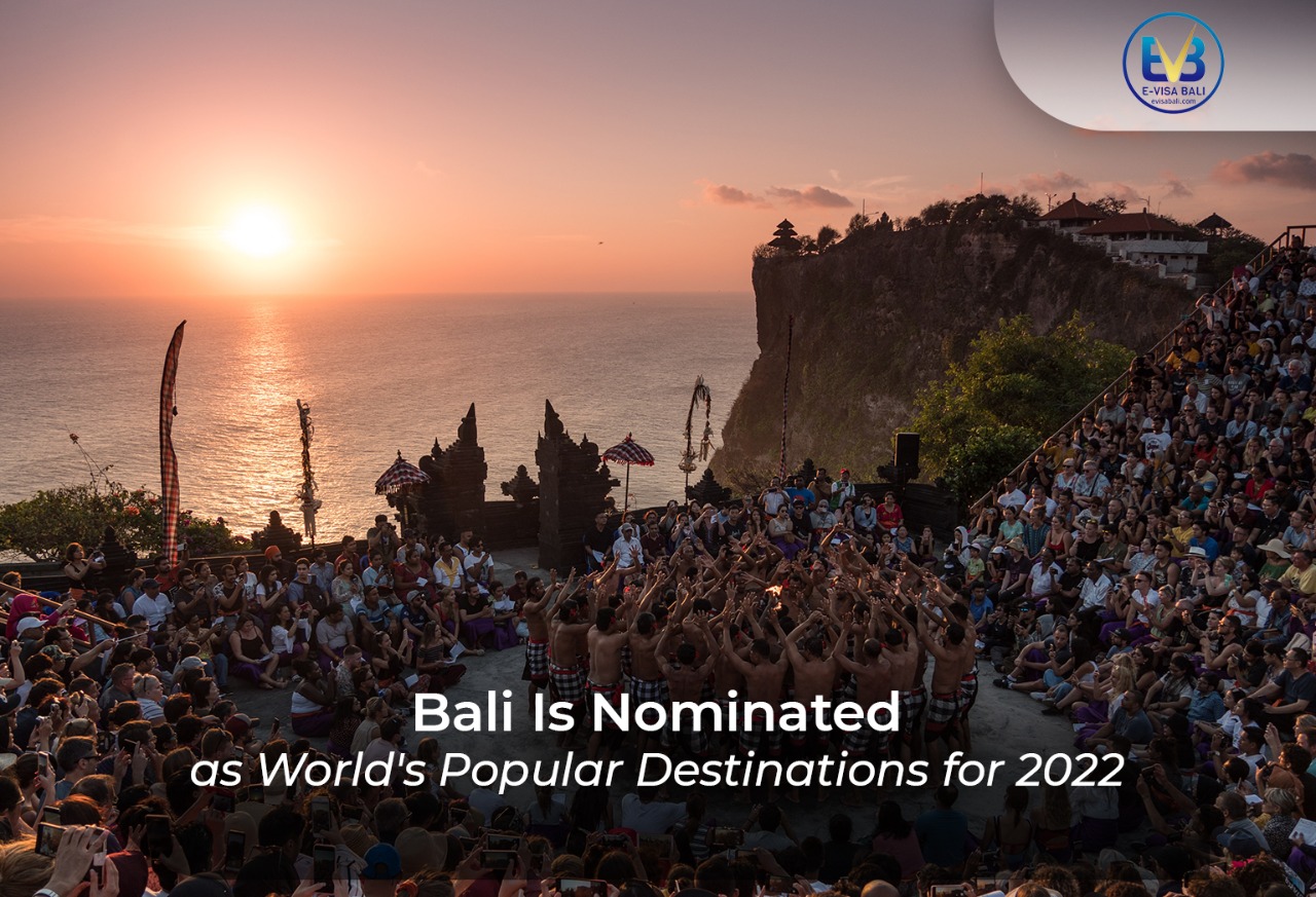 Bali Nominated as World's Popular Destinations 2022